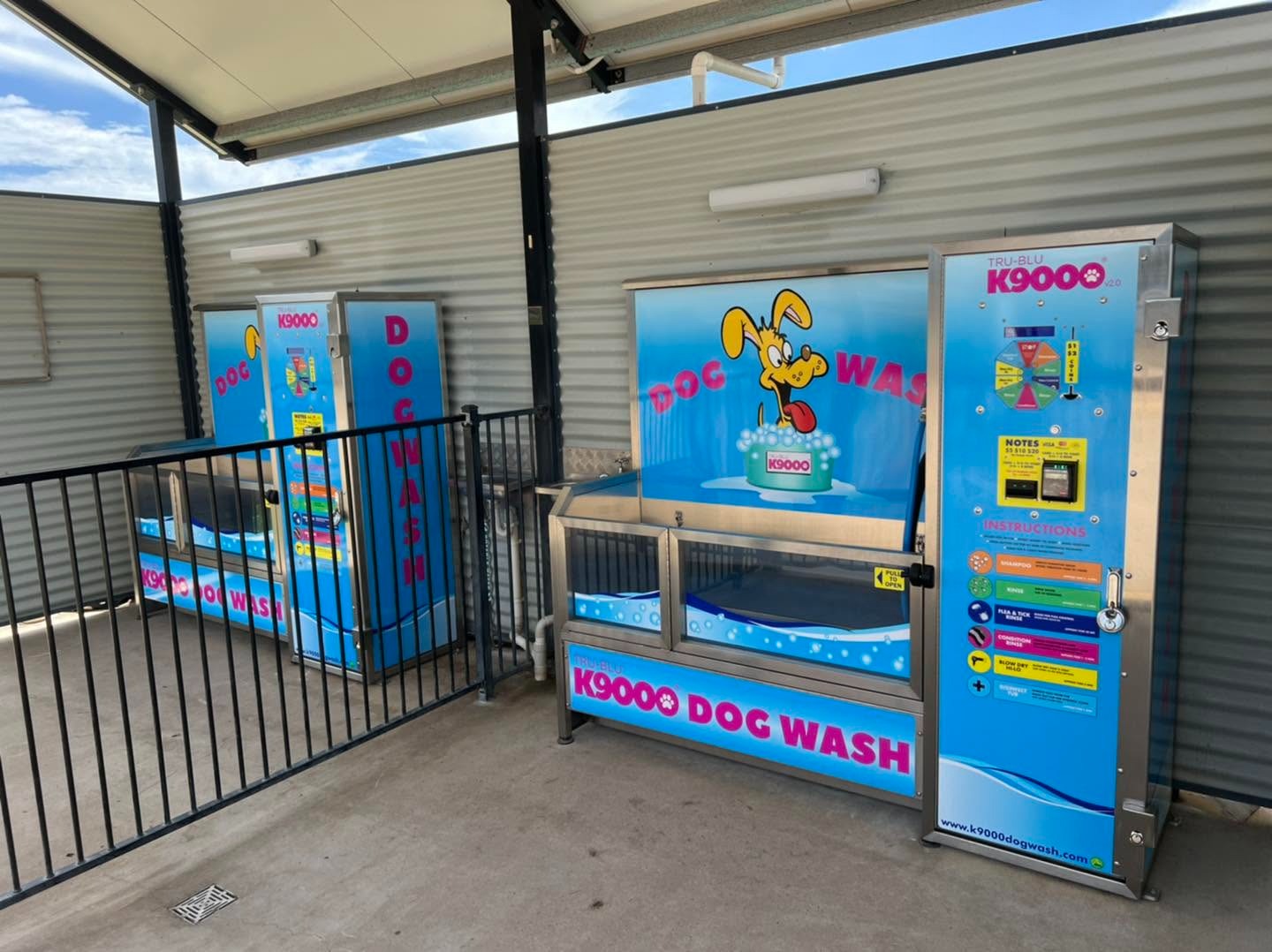 K9000 dog wash stations at Scuba's